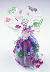 Printed Bags Flowers 12.7x7.6x29.2cm with side gusset (100 pieces) [G5FG]