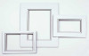 Mount Board Double thick White/Black 40.6x50.8cm with 27x34cm Window (10 pieces) [MD20195]