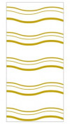 Printed Bags Wave Gold 10.2x6.4x24.13cm with side gusset (100 pieces) [CG4WV]