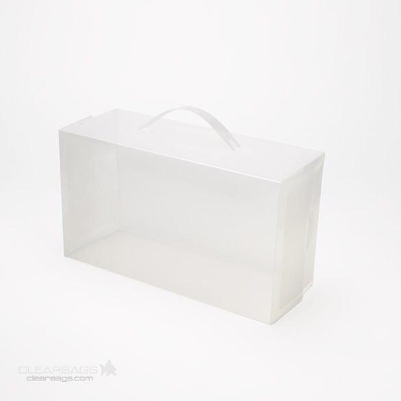 Womens Frosted Shoe Box w/Handle 17.9 x 9.5 x 29.5cm (4 Pieces) [SB1]
