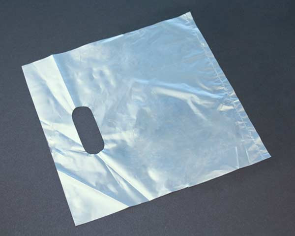 Plastic Carrier Bags Frost 40.6x40.6cm PE 20 micron (100 pieces) [H1616FT3]