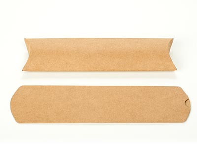 Pillow Packs Kraft 5.1x1.9x17.8cm (25 pieces) [KPB101]