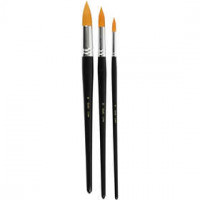 Big Size - Gold Line Brush, L: 31.5+33+33 cm, W: 8+12+18 mm, 3 pcs [HOB-100277]