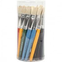 Kids Paint Brushes, W: 15 mm, 30 pcs [HOB-10351]