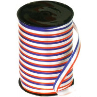 Curling Ribbon with Red, White and Blue stripes 10 mm x 225 mtr (1 roll) [HV-PLS10RWB]