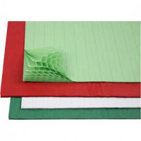 Honeycomb paper, sheet 28x17.8 cm, 8 mixed sheets, asstd colours [HOB-204950]
