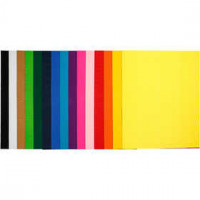 Corrugated Card, sheet 50x70 cm, 80 g, 15 mixed sheets [HOB-21926]