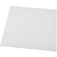 Canvas Panel, size 30x30 cm, thickness 3 mm, 1 pc, white [HOB-225100]