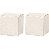 Folding box, size 5.5x5.5 cm, 120 g, 10 pcs, off-white [HOB-23047]