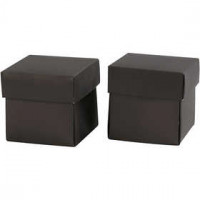 Folding box, size 5.5x5.5 cm, 250 g, 10 pcs, black [HOB-233002]