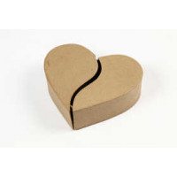 Heart-shaped Box, D: 16.5 cm, H: 5 cm, 1 pc [HOB-26525]