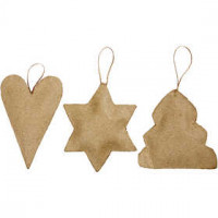 Christmas Ornaments, size 8-9 cm, 9 pcs [HOB-265303]