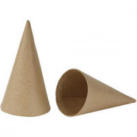 Cone, H: 14 cm, D: 7 cm, 10 pcs [HOB-265501]