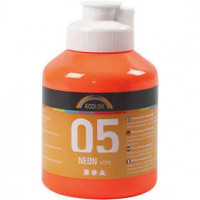 A-Color Acrylic Paint, 500 ml, neon orange [HOB-32614]