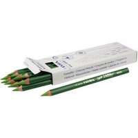 Super Ferby 1 colouring pencils, L: 18 cm, lead: 6.25 mm, 12 pcs, light green [HOB-38366]