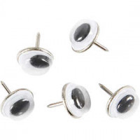 Googly Eyes, D: 10 mm, 25 pcs [HOB-50103]