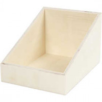Display box, W: 15 cm, H: 12 (4) cm, 1 pc, plywood [HOB-56812]