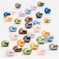 Freshwater Pearls, size 5-6 mm, hole size 0.5 mm, 40 cm [HOB-631580]