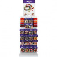 Plastic Beads, H: 1700 mm, W: 400 mm, 120 sales units, asstd colours [HOB-699813]