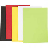 EVA Foam Sheets, A5 15x21 cm, thickness 2 mm, 5 sheets, asstd. colours [HOB-769010]