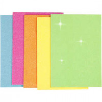 EVA Foam Sheets, A5 15x21 cm, thickness 2 mm, 5 sheets, asstd. colours [HOB-769013]