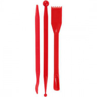 Modelling Tool, L: 14.5 cm, 3 pcs, red [HOB-78266]