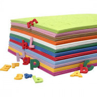 EVA Foam Letters & Numbers, H: 20 mm, thickness 3 mm, 24 mixed sheets, asstd colours [HOB-79008]