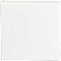 Stretched Canvas, size 20.3x20.3 cm, depth 1.8 cm, 5 pcs, white [HOB-95257]