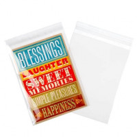 Plastic Bags 16.3x21cm Transparent Peel and Seal (100 pieces) [B86]