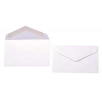 Envelopes White 9.2x5.4cm Premium Opaque (50 pieces) [E1B0]