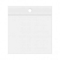 Grip Seal Bags with Hang hole 32x32cm PE 50 micron (100 pieces) [2PR12H]