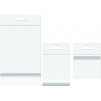 Headerbags 16.4x11.7cm Reclosable and Crystal Clear (100 pieces) [HB56S]