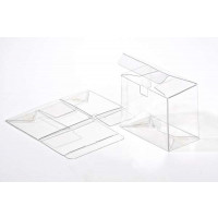Plastic Gift Boxes 9.5x5.4x7.6cm Crystal Clear with Autolock Bottom (25 pieces) [FPLB216]
