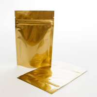 Stand Up Pouches Gold 10x6x15cm | 57 grams (100 pieces) [ZBGM2G]
