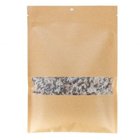 Kraft Bags Sealable 10.2x15.2cm with Window (100 pieces) [KHS46MW]