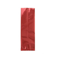 Plastic Bags Red 10.2x30.5cm Metallised and Sealable (100 pieces) [SMB412R]