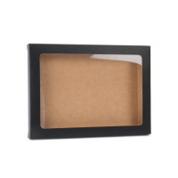 Kraft Gift Boxes Matt Black 12.5x1.5x16.8cm (25 pieces) [WMBG2]