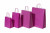 Paper Carrier Bags Pink 22+10x31cm Kraft 90 grams (50 pieces) [PAM2231P]