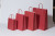 Paper Carrier Bags Red 32+12x41cm Kraft 100 grams (50 pieces) [PAM3241R]