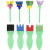 EVA Foam Paint Brushes, W: 30-45 mm, L: 11-13 cm, 24 pcs [HOB-10454]