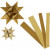 Paper Star Strips, W: 15+25 mm, D: 6.5+11.5 cm, 40 strips, gold [HOB-20776]