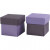 Folding box, size 5.5x5.5 cm, 250 g, 10 pcs, dark lilac/lilac [HOB-233005]