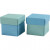 Folding box, size 5.5x5.5 cm, 250 g, 10 pcs, light turquoise/dark turquoise [HOB-233008]