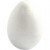 Polystyrene Eggs, H: 10 cm, 5 pcs, white [HOB-543220]