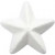 Star, W: 6 cm, 50 pcs, white [HOB-543280]