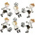 Football Players, size 50x38 mm, 75 pcs [HOB-56201]