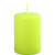 Candles, D: 40 mm, H: 60 mm, 12 pcs, lime green [HOB-596007]