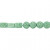 Resin Beads, size 24x38 + 31x22 mm, hole size 2 mm, 7 mixed, green [HOB-63107]