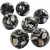 Shell Beads, D: 13 mm, hole size 1.5 mm, 26 pcs, black [HOB-63182]