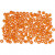 Rocaille Seed Beads, size 8/0, D: 3 mm, 25 g, orange [HOB-682021]